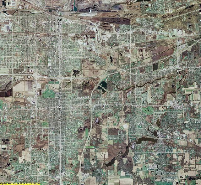 Lake County, Indiana aerial photograph