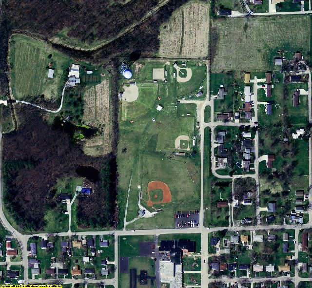 Madison County, IN aerial photograph detail