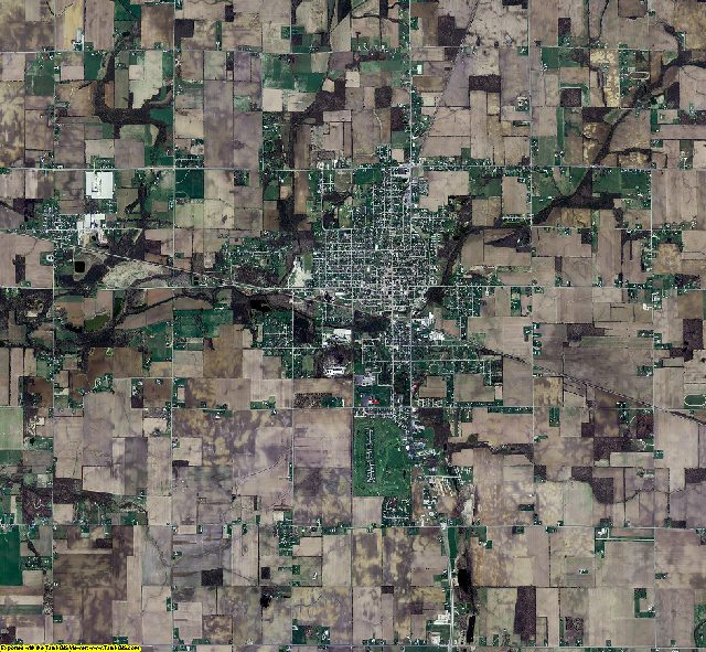 Madison County, Indiana aerial photograph