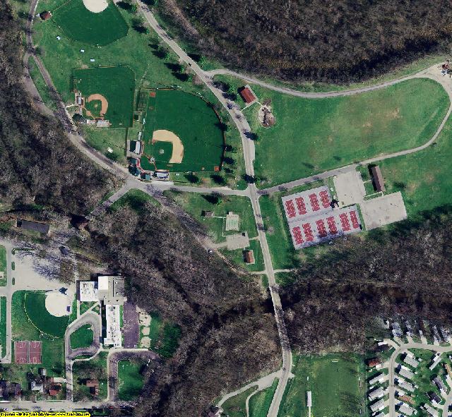 Marshall County, IN aerial photograph detail