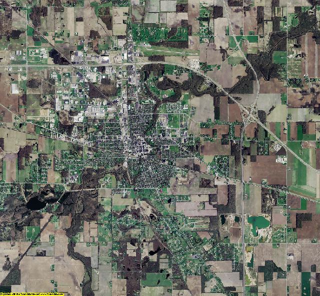 Marshall County, Indiana aerial photograph