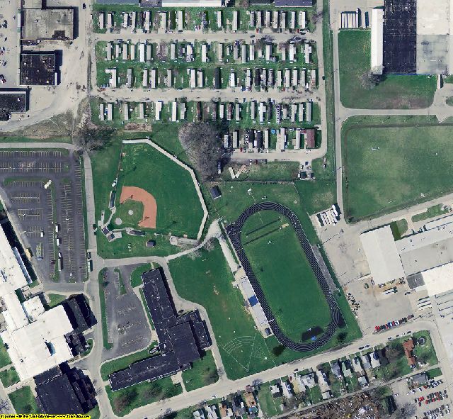 Miami County, IN aerial photograph detail