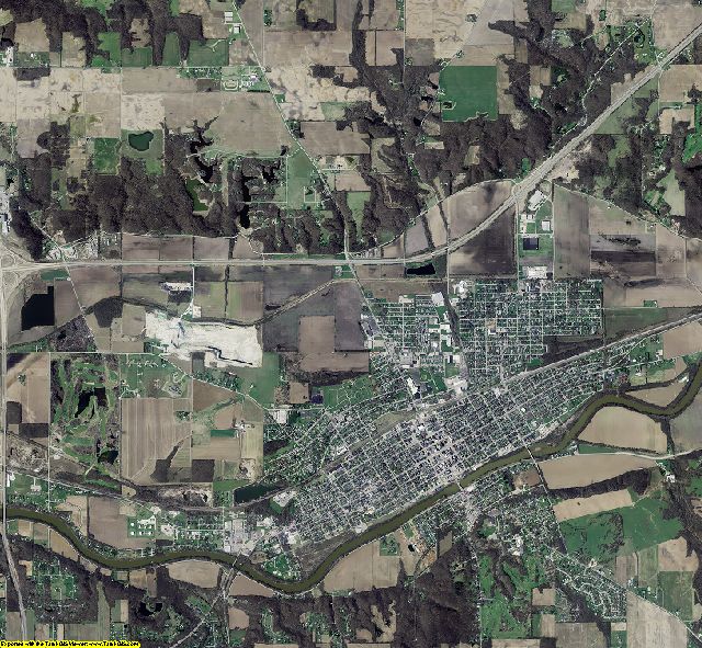 Miami County, Indiana aerial photograph