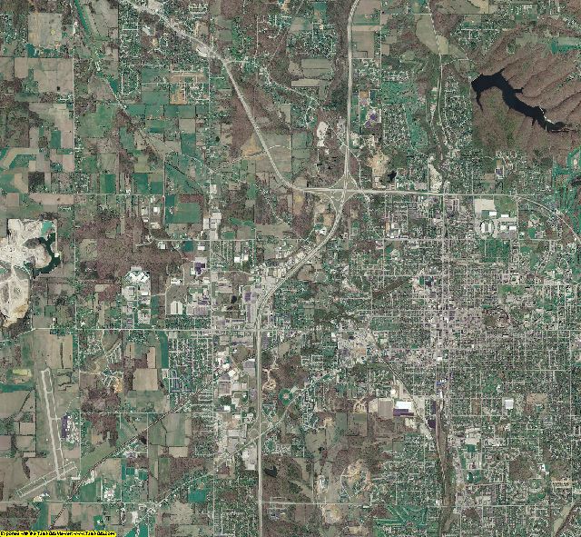 Monroe County, Indiana aerial photograph