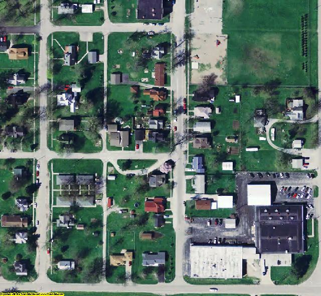 Newton County, IN aerial photograph detail