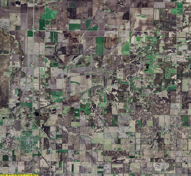 Newton County, Indiana aerial photograph