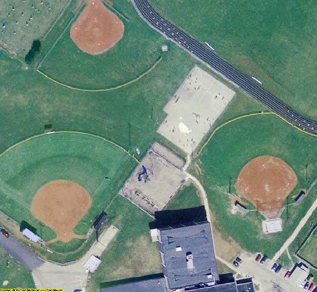 Ohio County, IN aerial photograph detail