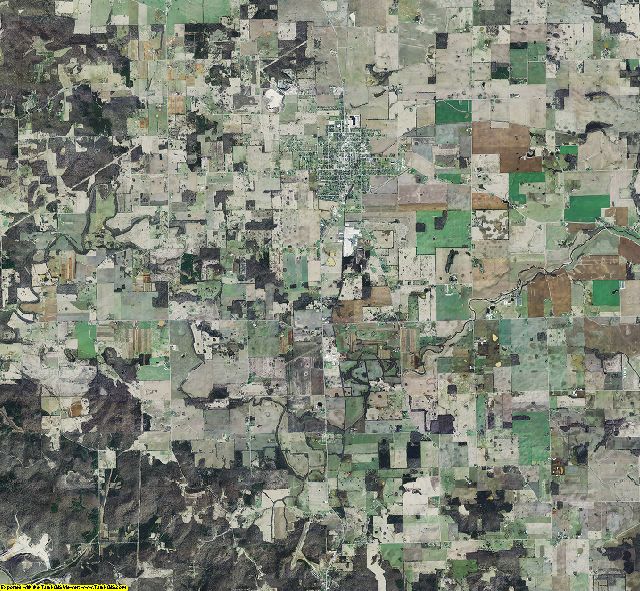 Orange County, Indiana aerial photograph