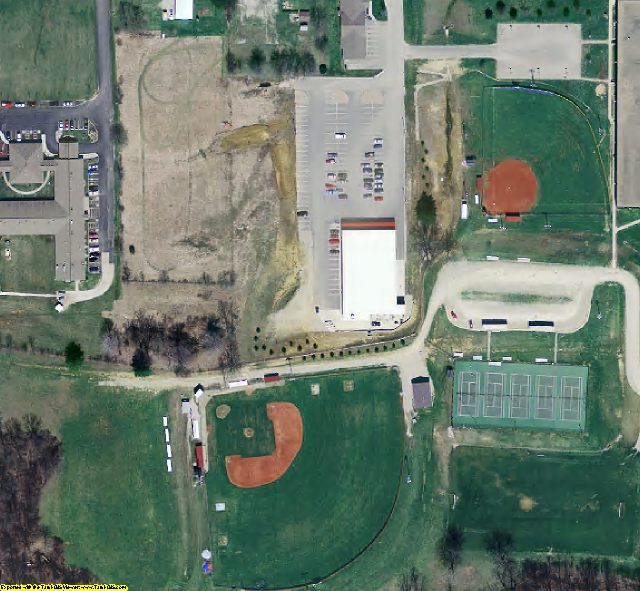 Owen County, IN aerial photograph detail