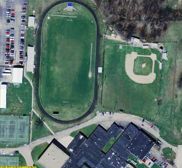 Parke County, IN aerial photograph detail