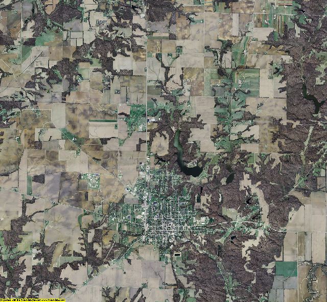 Parke County, Indiana aerial photograph