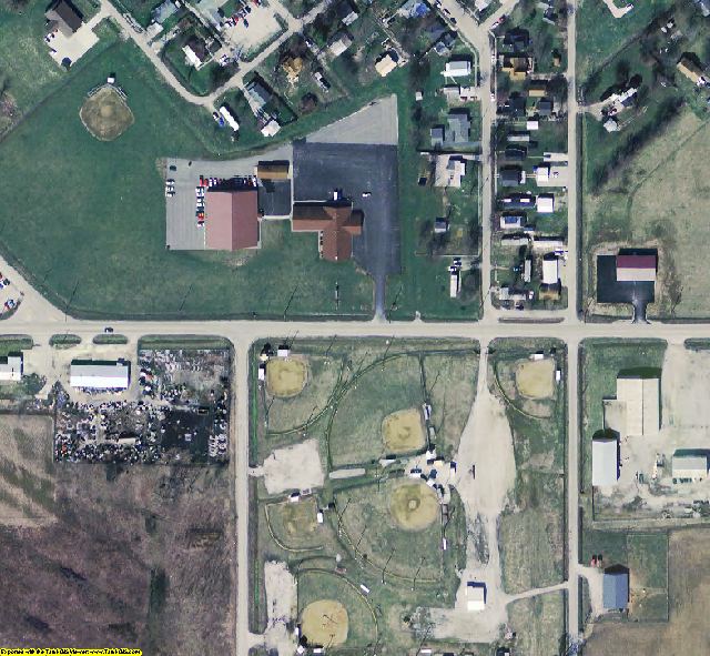 Pike County, IN aerial photograph detail