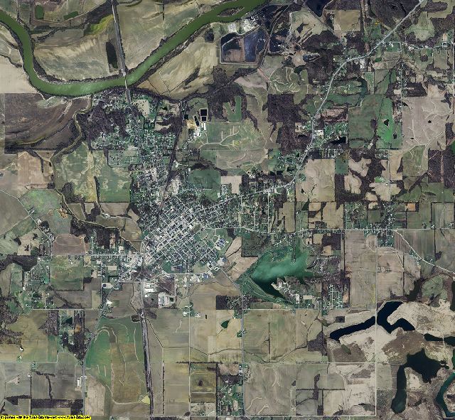 Pike County, Indiana aerial photograph