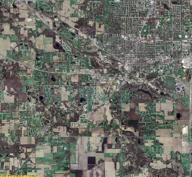 Porter County, Indiana aerial photograph