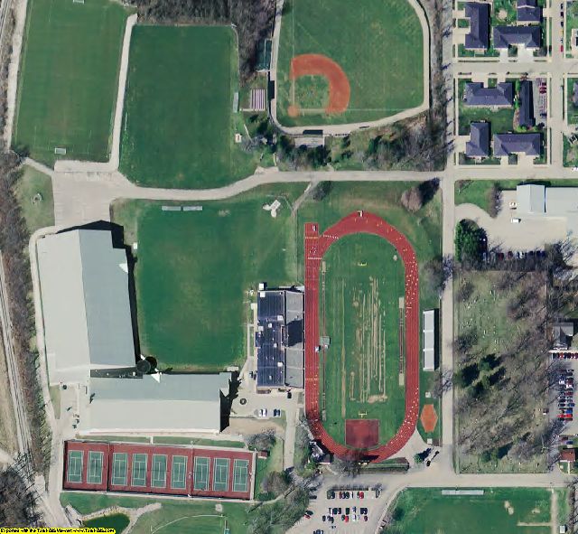 Putnam County, IN aerial photograph detail
