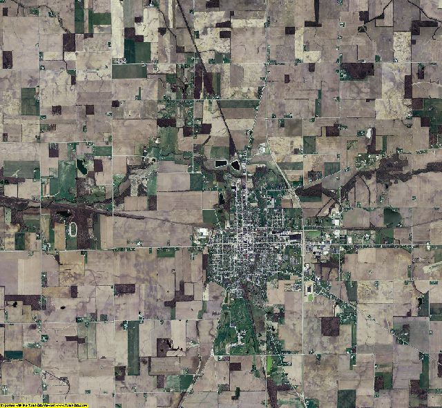 Randolph County, Indiana aerial photograph