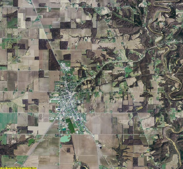 Ripley County, Indiana aerial photograph