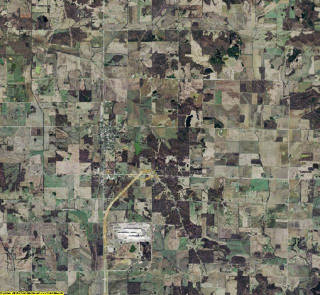 Spencer County, Indiana aerial photograph