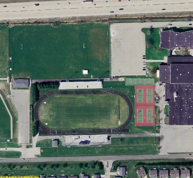 St. Joseph County, IN aerial photograph detail