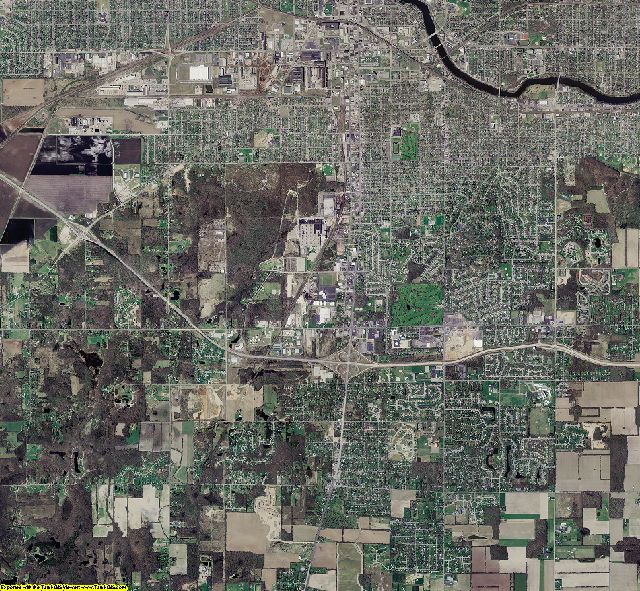 St. Joseph County, Indiana aerial photograph