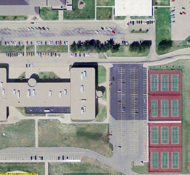 Starke County, IN aerial photograph detail