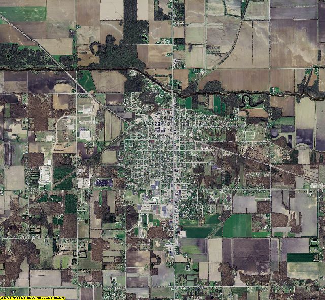 Starke County, Indiana aerial photograph