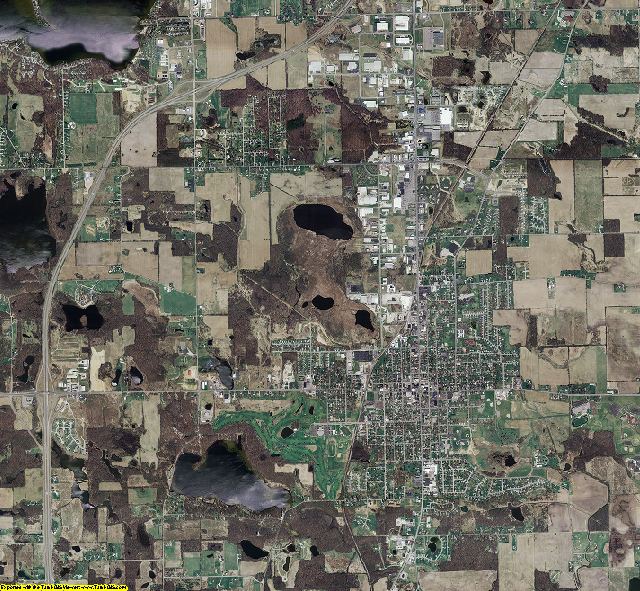 Steuben County, Indiana aerial photograph
