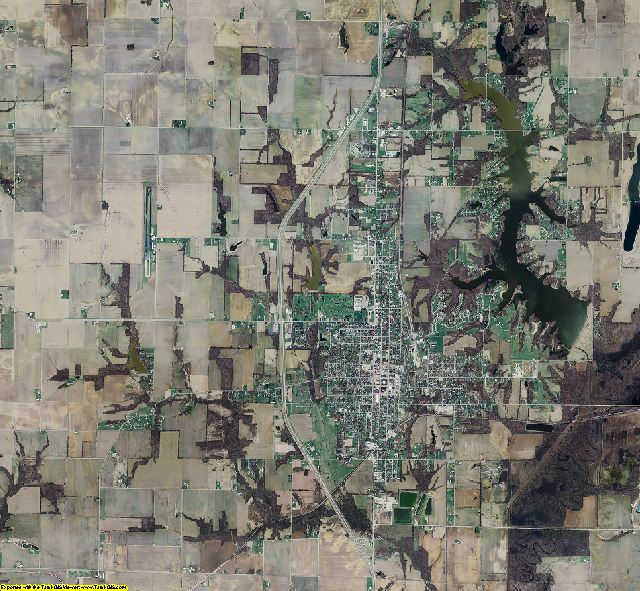 Sullivan County, Indiana aerial photograph