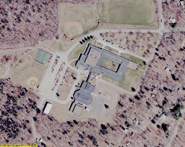 Sullivan County, PA aerial photograph detail