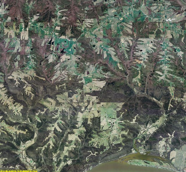 Switzerland County, Indiana aerial photograph