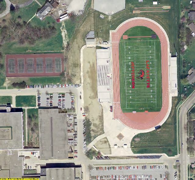 Tippecanoe County, IN aerial photograph detail