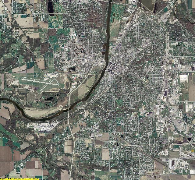 Tippecanoe County, Indiana aerial photograph