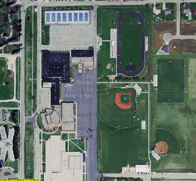 Tipton County, IN aerial photograph detail