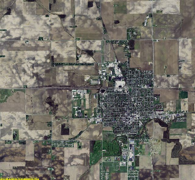 Tipton County, Indiana aerial photograph