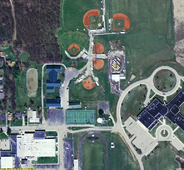 Union County, IN aerial photograph detail