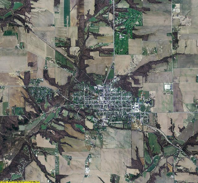 Union County, Indiana aerial photograph