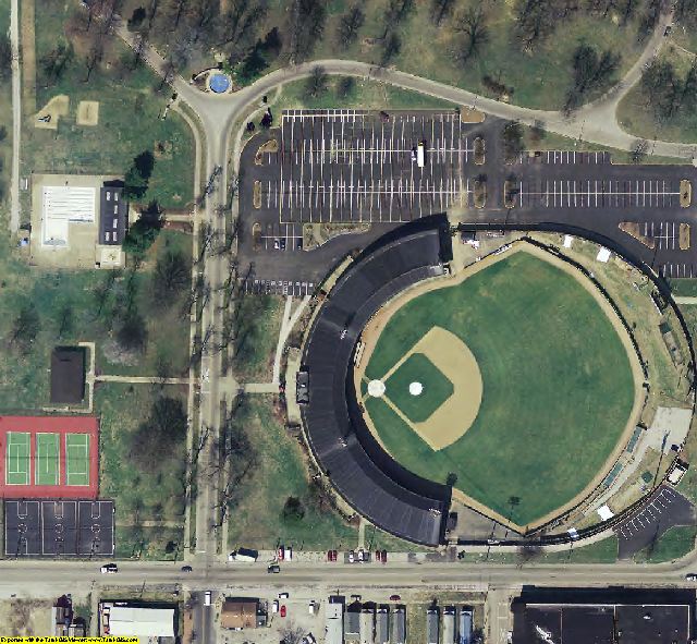Vanderburgh County, IN aerial photograph detail