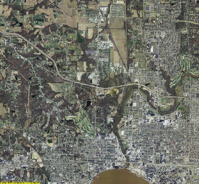 Vanderburgh County, Indiana aerial photograph
