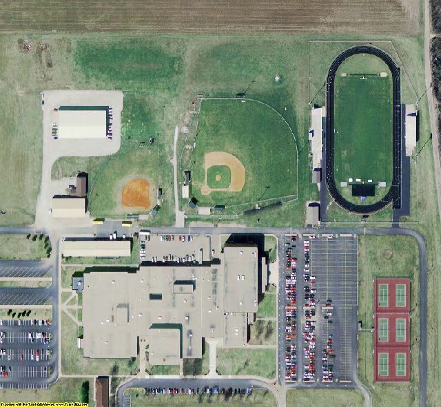 Vermillion County, IN aerial photograph detail