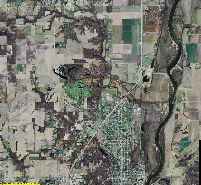 Vermillion County, Indiana aerial photograph