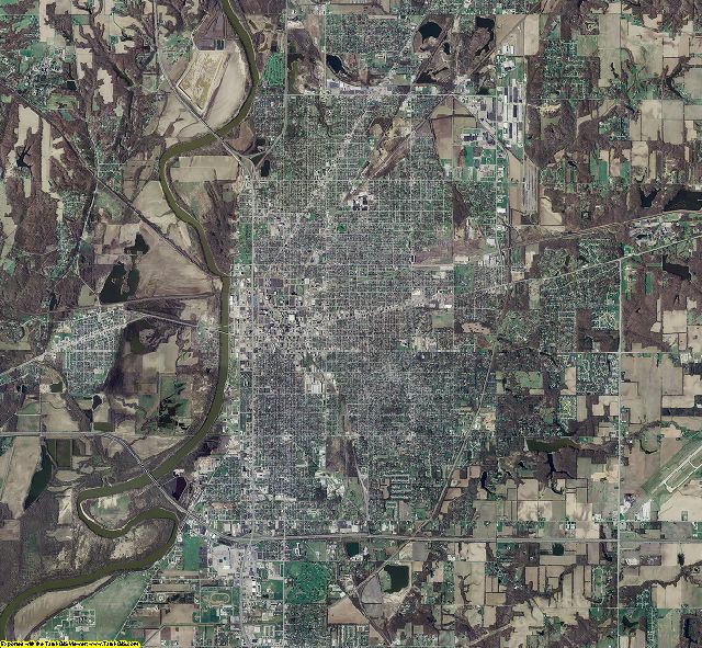 Vigo County, Indiana aerial photograph