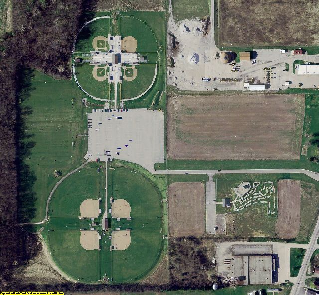Wabash County, IN aerial photograph detail