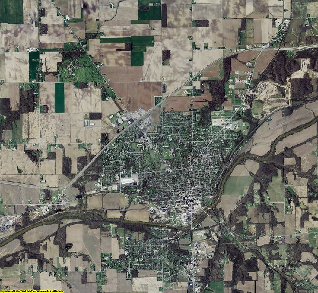 Wabash County, Indiana aerial photograph