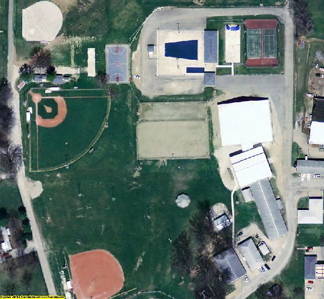 Warren County, IN aerial photograph detail