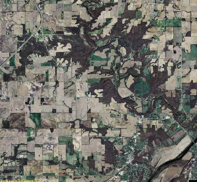 Warren County, Indiana aerial photograph