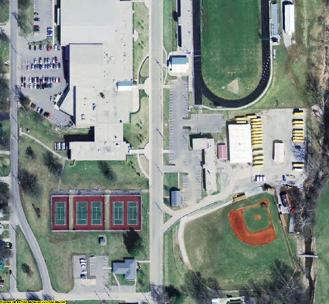 Washington County, IN aerial photograph detail