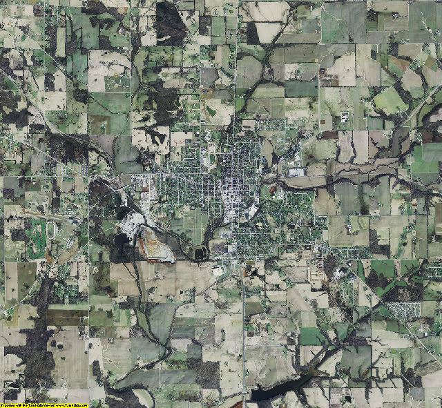 Washington County, Indiana aerial photograph