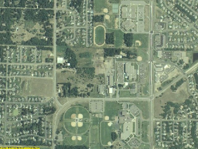 Anoka County, MN aerial photograph detail