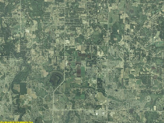 Anoka County, Minnesota aerial photograph