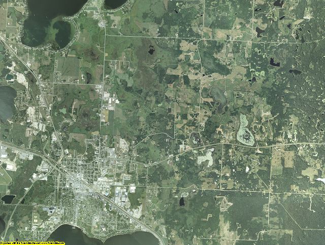 Becker County, Minnesota aerial photograph